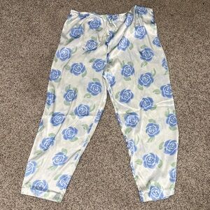 Blue Rose Print PJs
